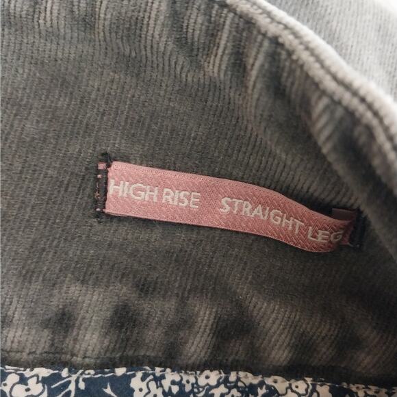 JAG! STORMY GRAY ULTRA STRETCH FINE WALE CORDUROY HIGH WAIST PANTS! SZ 18 - Picture 9 of 12